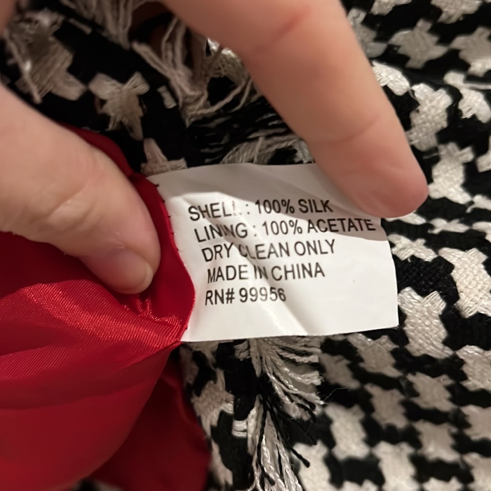 Shoshanna Houndstooth Women’s Blazer - Picture 4 of 4